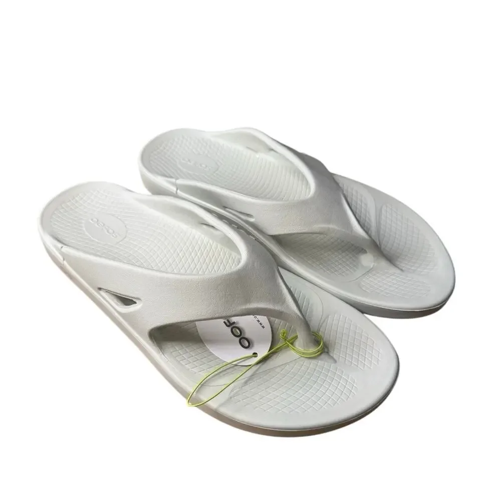 OOFOS OOriginal recovery less stress support comfort Cosmic Gray Sandal Men’s 14